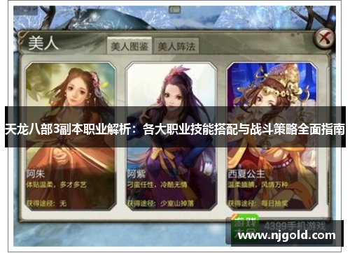 天龙八部3副本职业解析：各大职业技能搭配与战斗策略全面指南